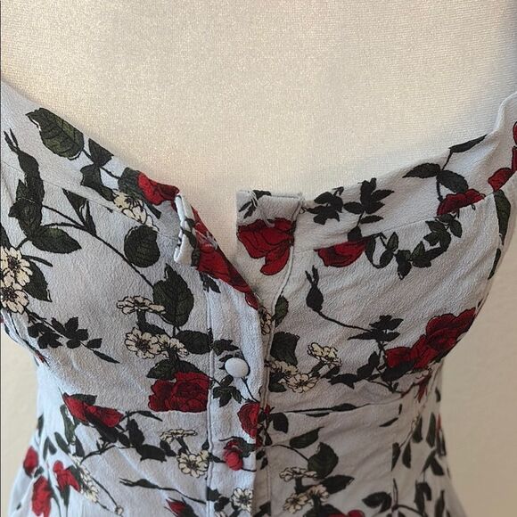 Yumi Kim rose print floral button front mini dress - Picture 2 of 3